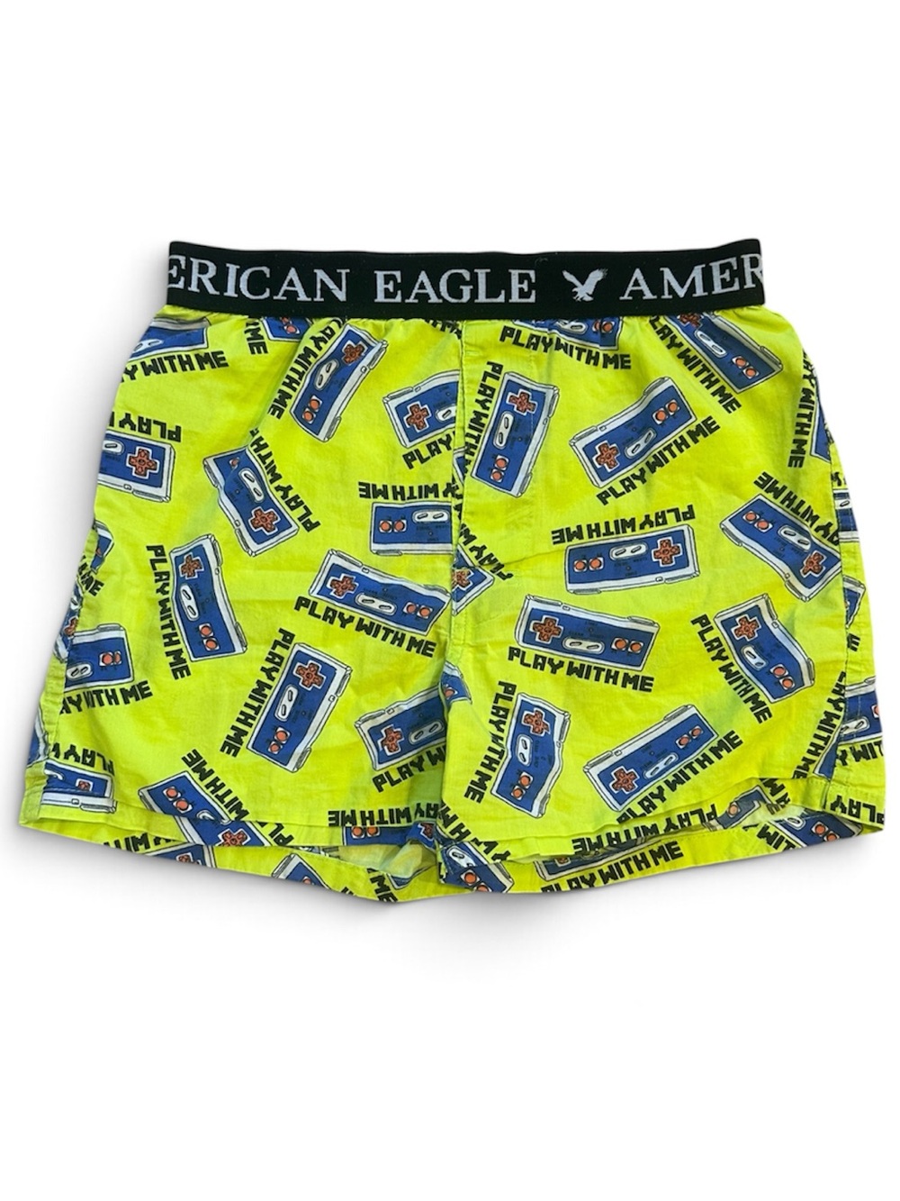 American Eagle Outfitters Neon Green Retro Controller Men's Boxers